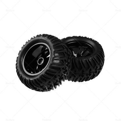 4x Wheel Rim & Tires for HSP 1:10 Monster Truck RC Car