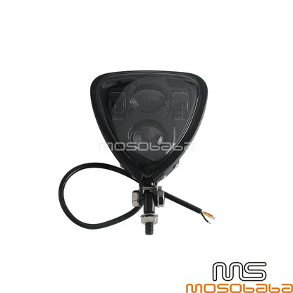 LED Triangle Headlight for Honda Chopper Bobber Cafe Racer