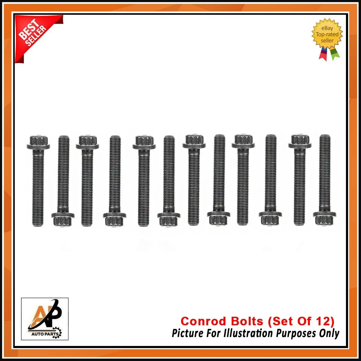 Conrod Bolts Set of 12 Replacement for Land Rover Discovery V 3.0D 306DT (2017–2022)