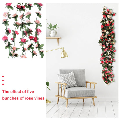 5 x 2.3M Artificial Silk Ivy Hanging Garland for Wedding Decor