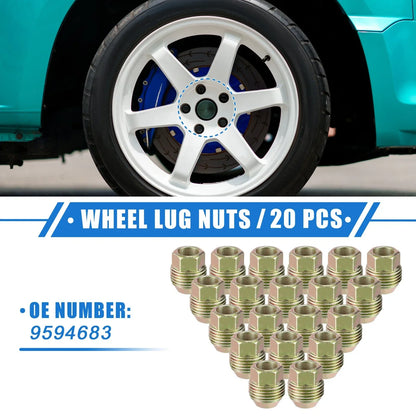 20 x M12x1.5 Wheel Lug Nuts for Chevrolet Equinox, Chrysler Sebring (2005-2010)