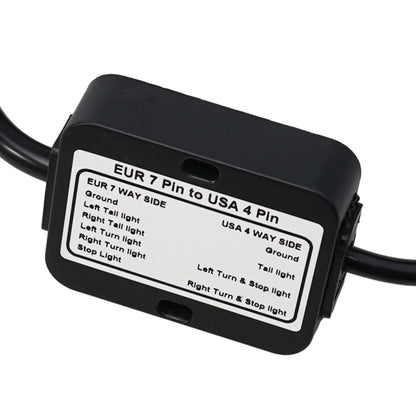 Trailer Light Converter 7Pin to 4Way Flat for European Vehicles