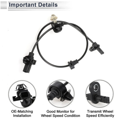 ABS Wheel Speed Sensor for Honda CR-Z (2011-2016) - 1 x Rear Left