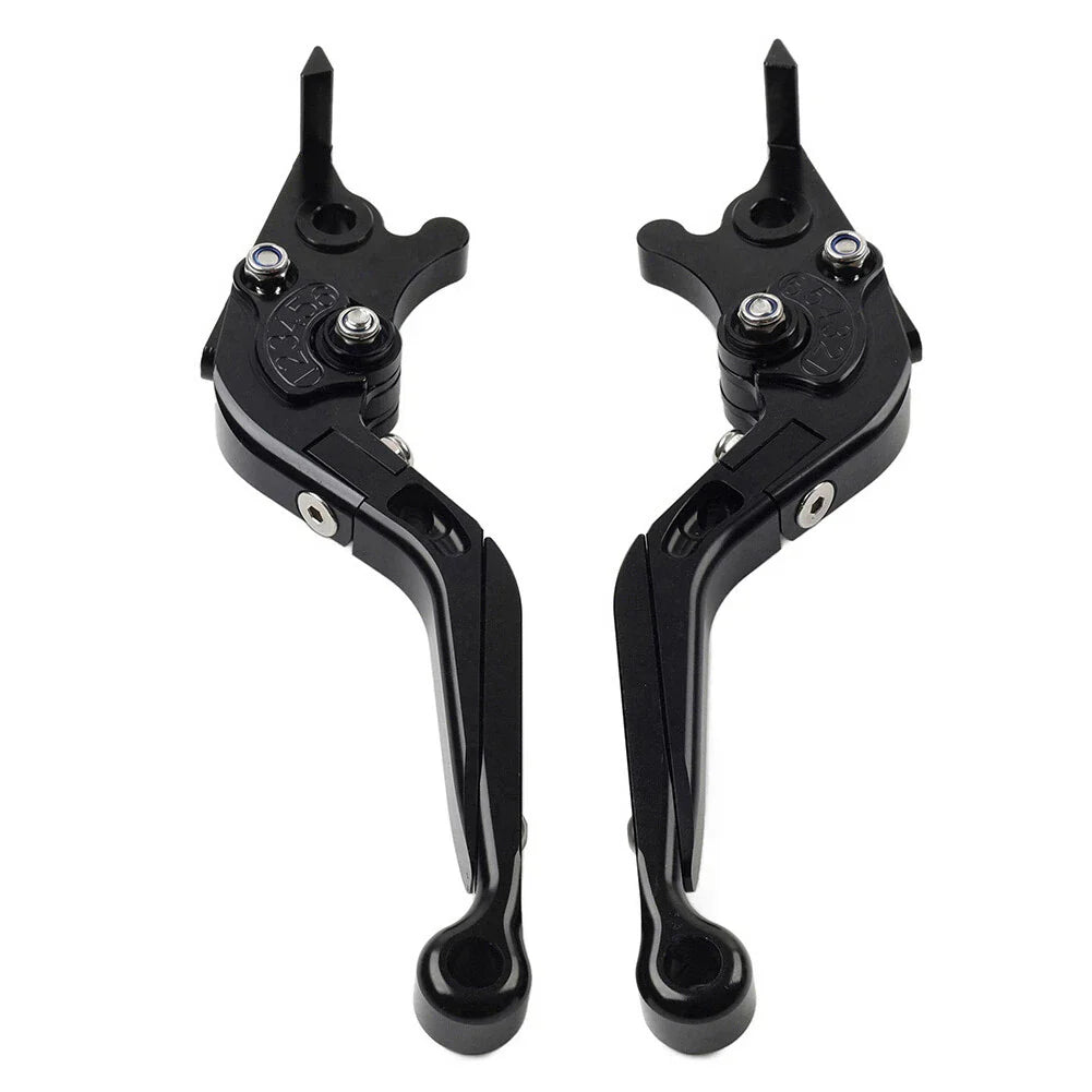 Extendable Brake Clutch Levers for BMW F650GS (2002-2007) Black