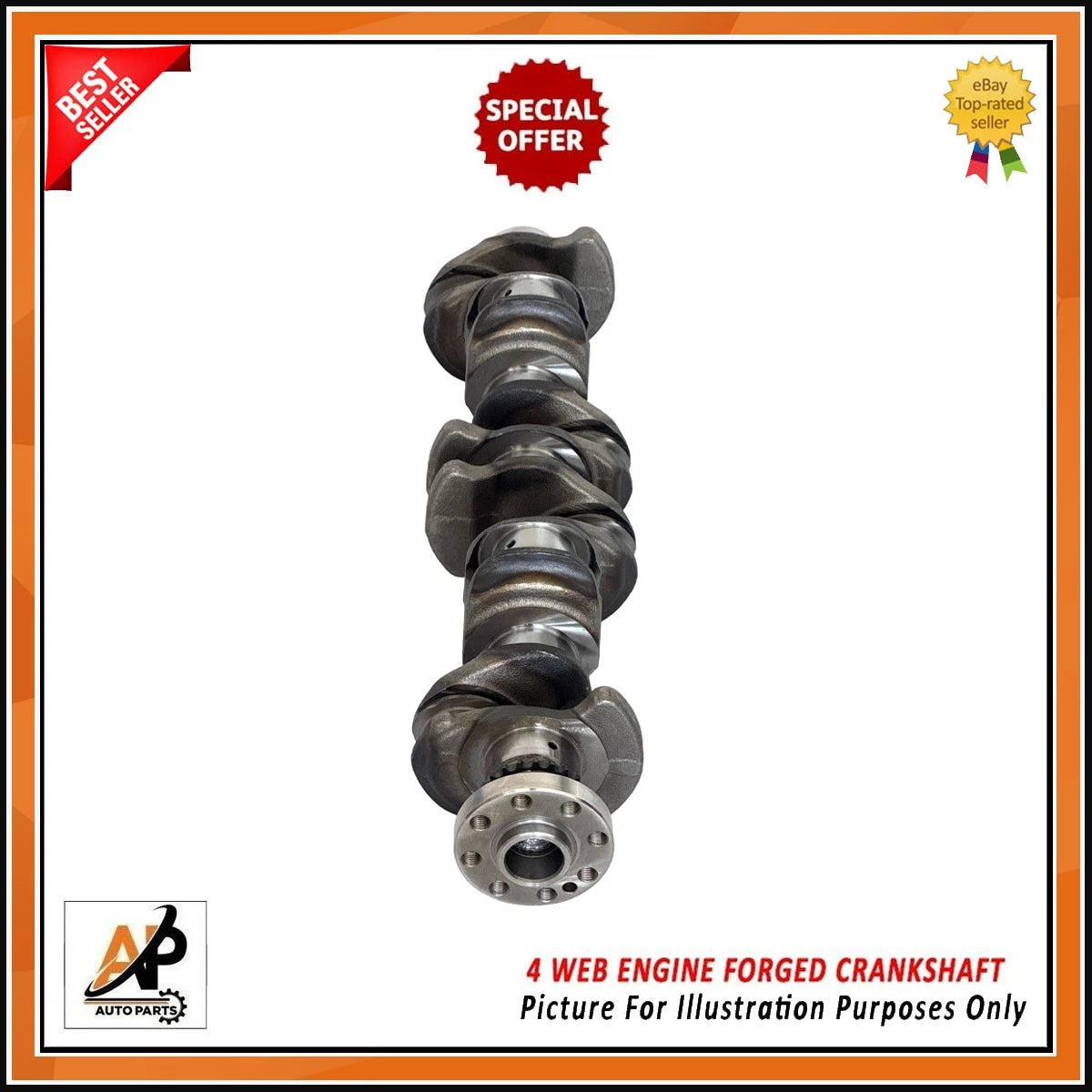 Forged Crankshaft for BMW 3.0 N57 Diesel Engine (2010–2019) Replacement