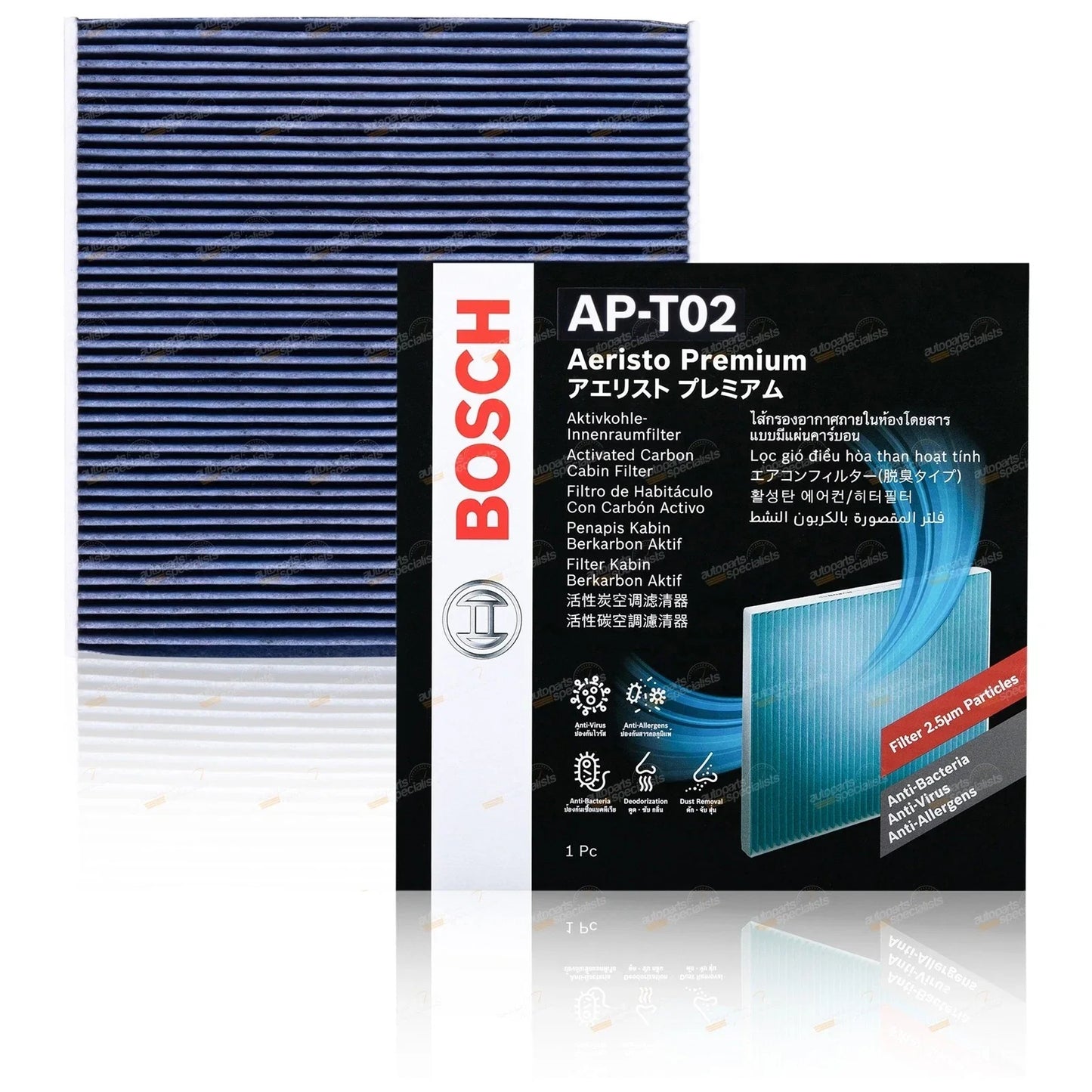 Aeristo Premium Cabin Air Filter for Toyota Prado KDJ120/121/125 (2002–2009)