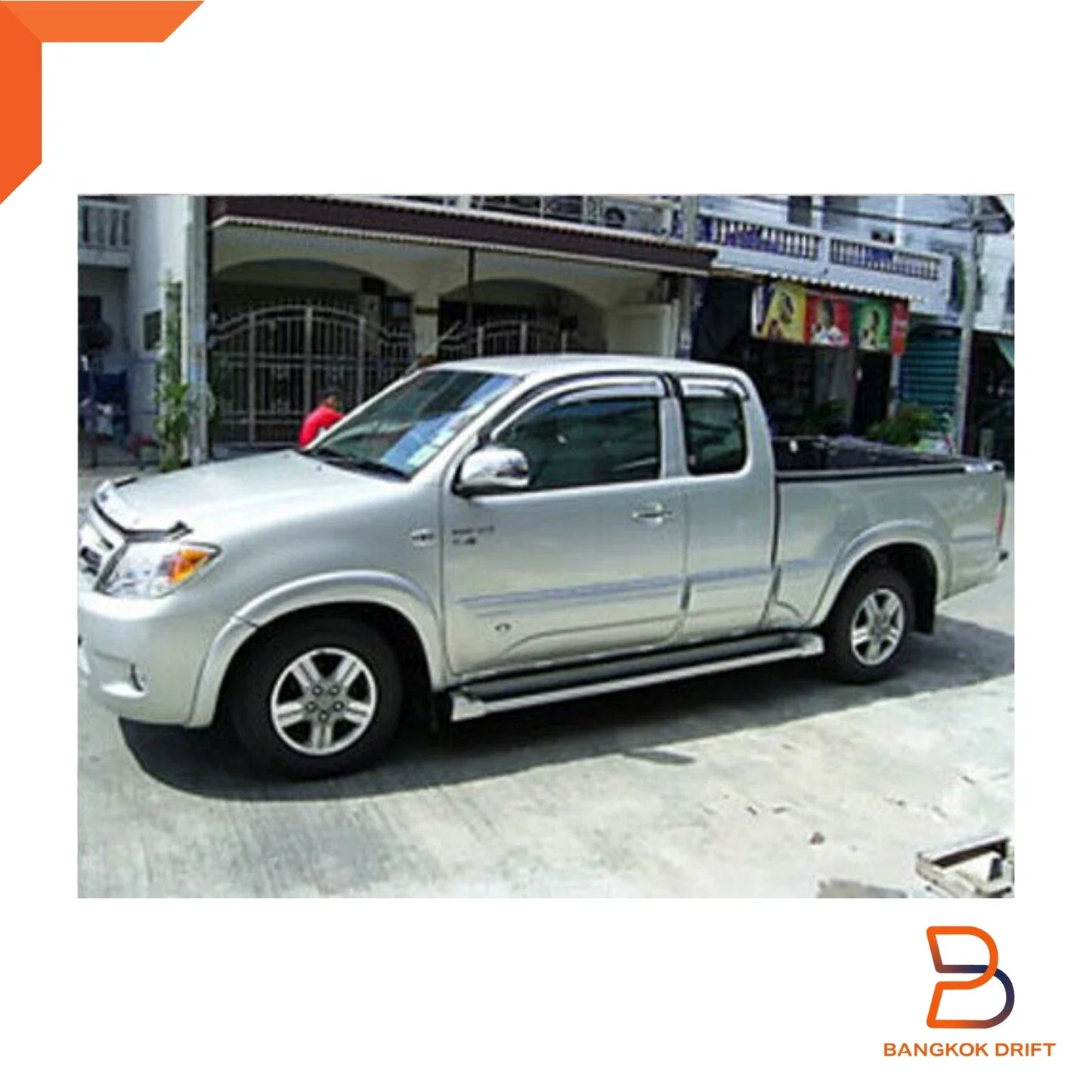Silver Slim Fender Flares for Toyota Hilux Ute MK6 VIGO (2005-2011)