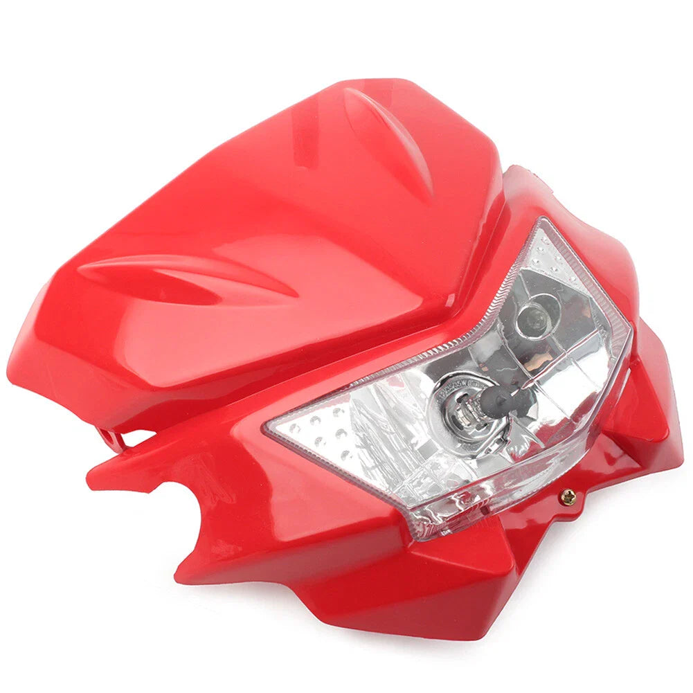 Universal Motorcycle Headlight Lamp Hi/Lo for Street Fighter Dirt Bike (N/A)