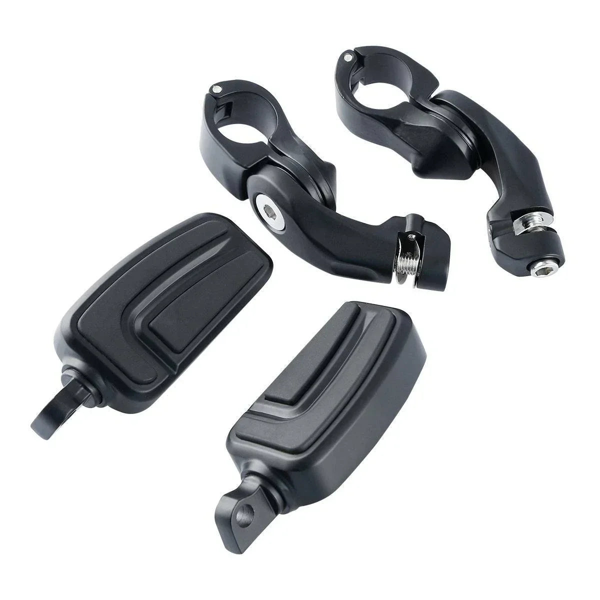 Matte Black 1 1/4'' 32mm Short Highway Bar Pegs Footpeg Pedal