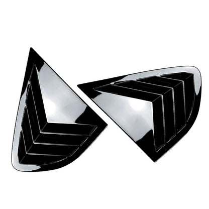 Glossy Black Rear Window Louver Cover for BMW X4 (2014-2018)