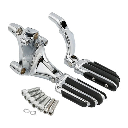 Chrome Passenger Footpeg Mount Bracket for Harley Sportster 883 1200 (14-22)