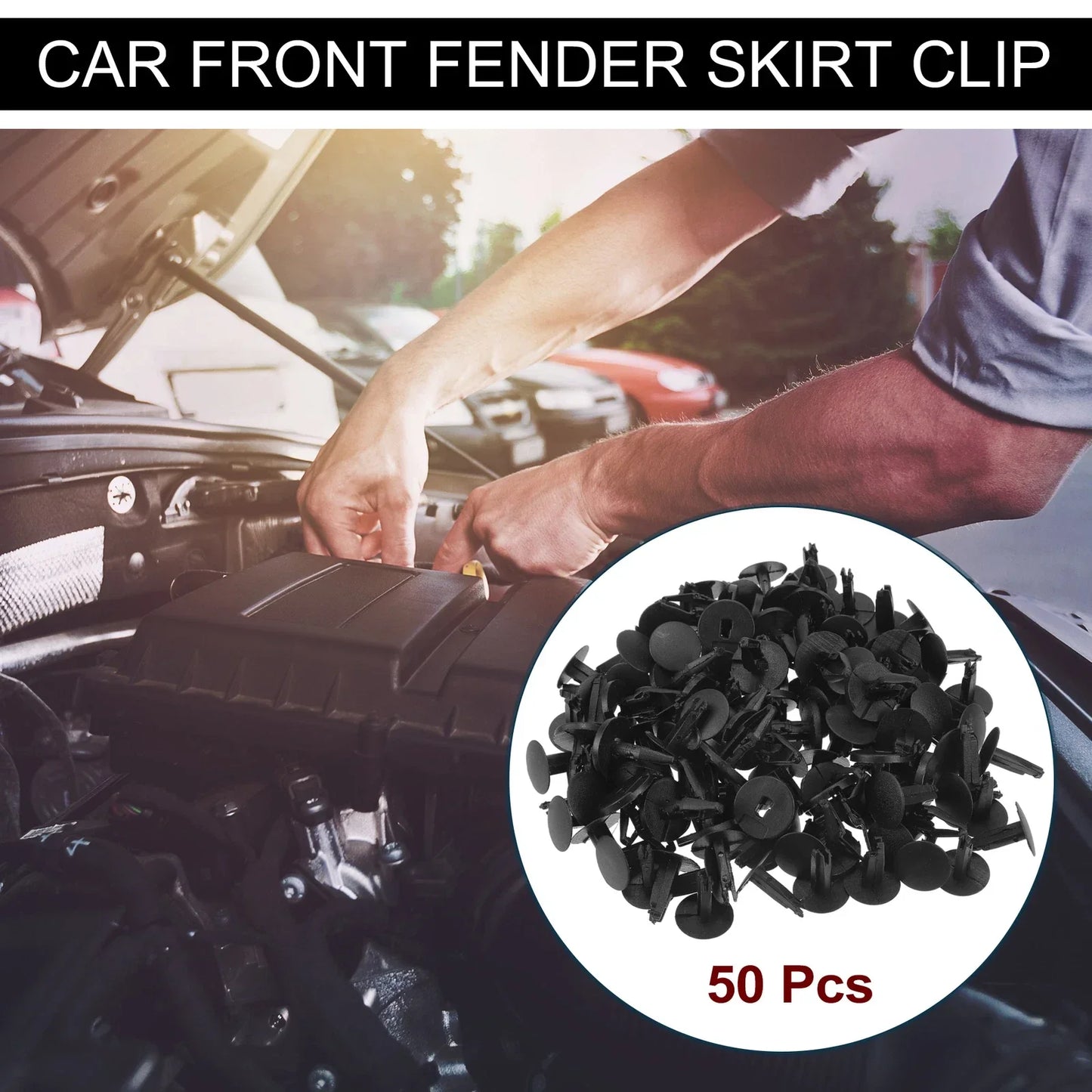 Front Fender Skirt Clips for Chevrolet GMC C K Trucks (2007-2008) 50 Pcs