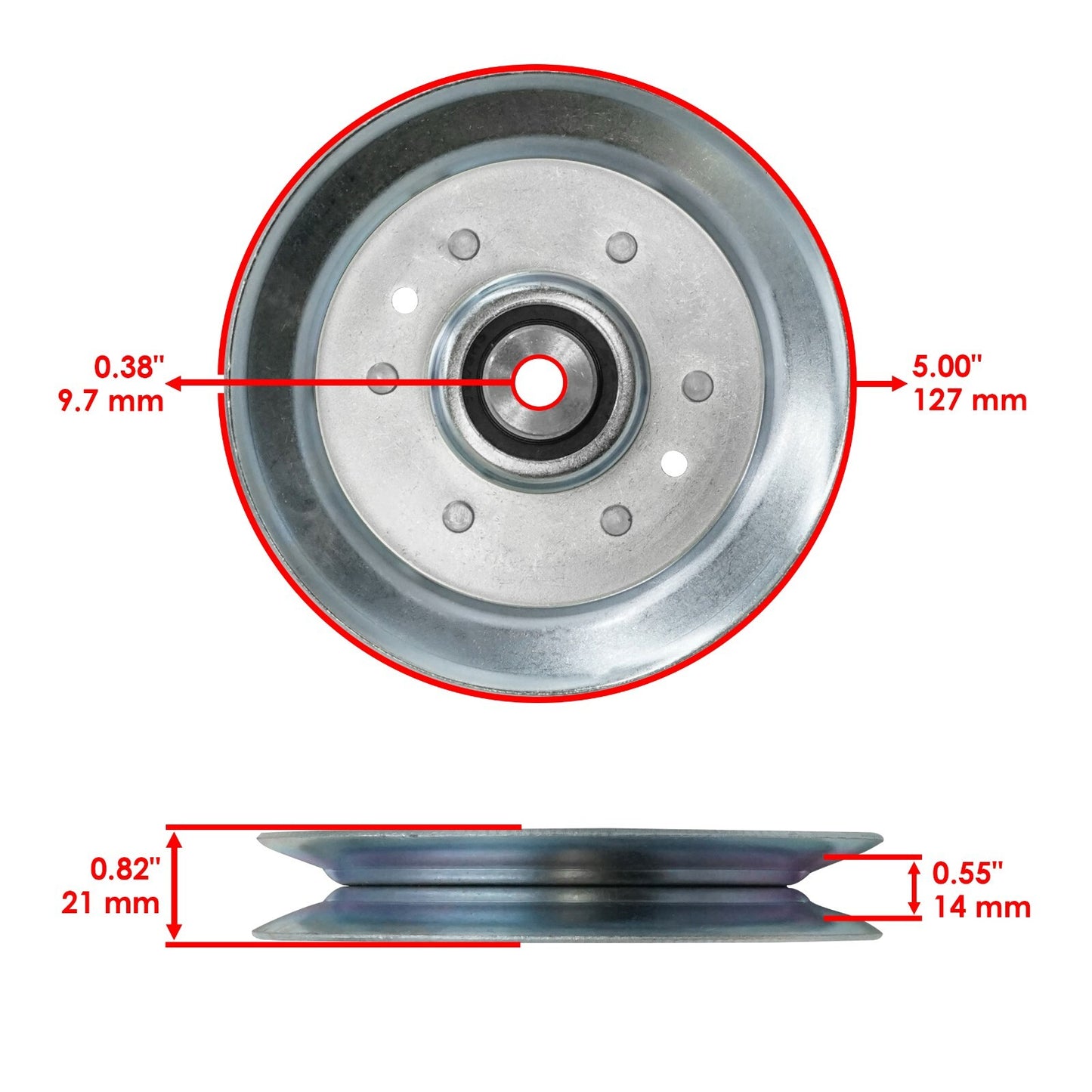 Deck Pulley Replacement for Cub Cadet CC760 33 inch (2007–2011)