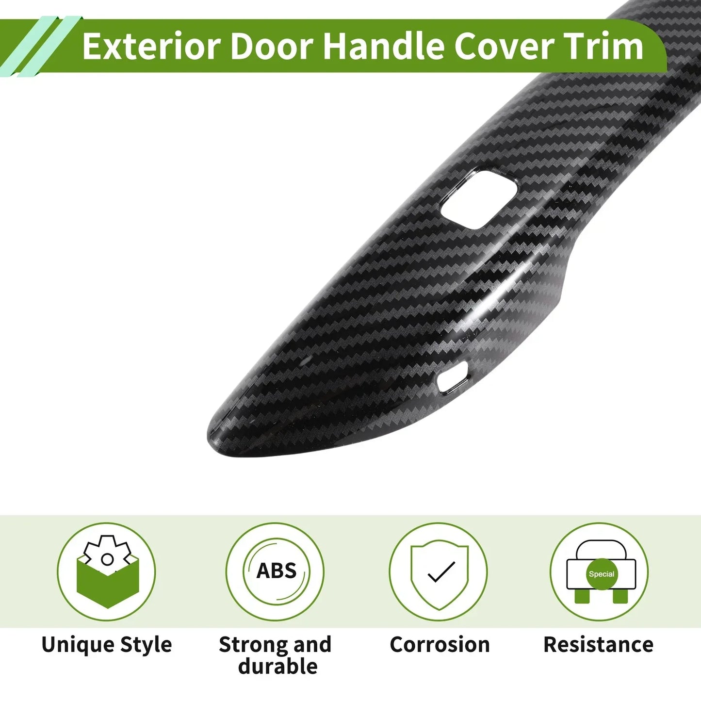 Exterior Door Handle Cover Trim for Hyundai Elantra (2021-2024) Carbon Fiber