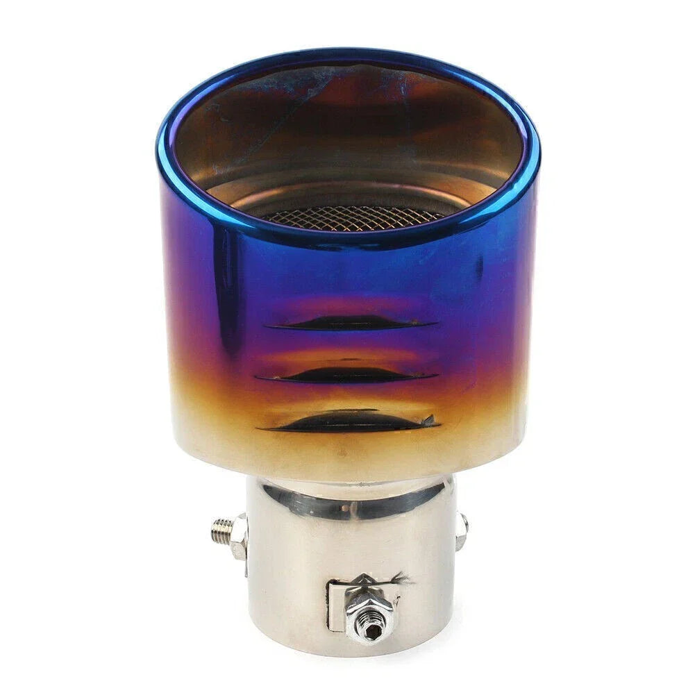 Stainless Steel Blue Rear Exhaust Pipe Tip for Car Muffler