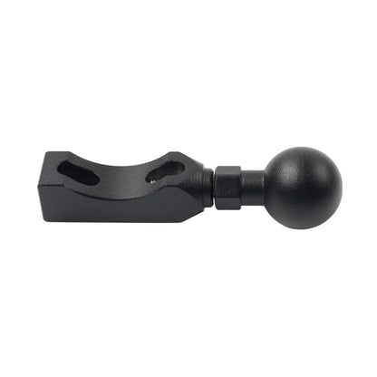 Universal Ball Head Base GPS Phone Holder Clamp for Motorcycle - Black