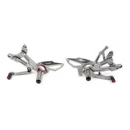 Rearset Foot Pegs for Ducati Panigale V4 (2018-2020) - Silver