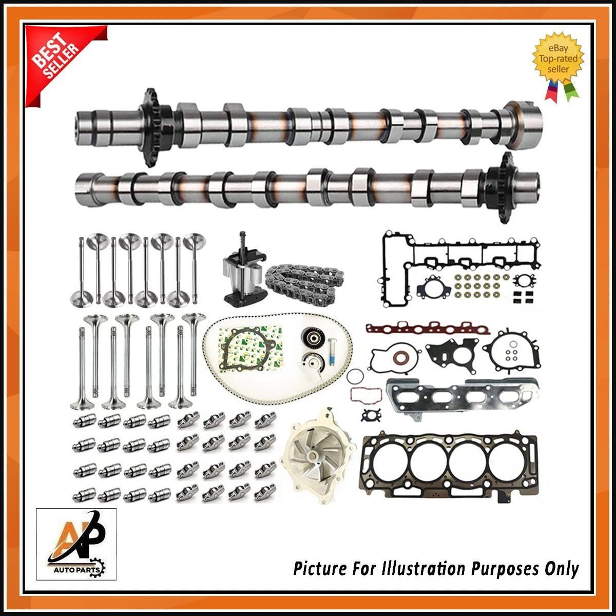 Engine Head Set with Cam Kit for Citroën Relay 2.2 BlueHDi (2014–2021)