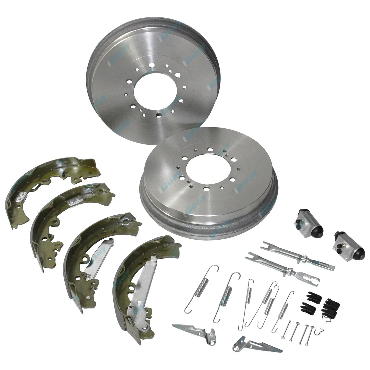 Rear Brake Drums + Shoes + Wheel Cylinders Kit for Hilux GGN25 KUN26 05~16 4X4
