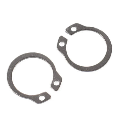 100pcs 304 SS External Circlip Ring Assortment 8-18mm for Universal