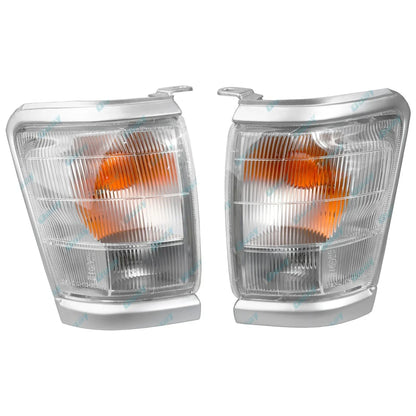 Clear Corner Indicator Blinker Park Lights 2 x for Toyota Hilux (1997-2001)