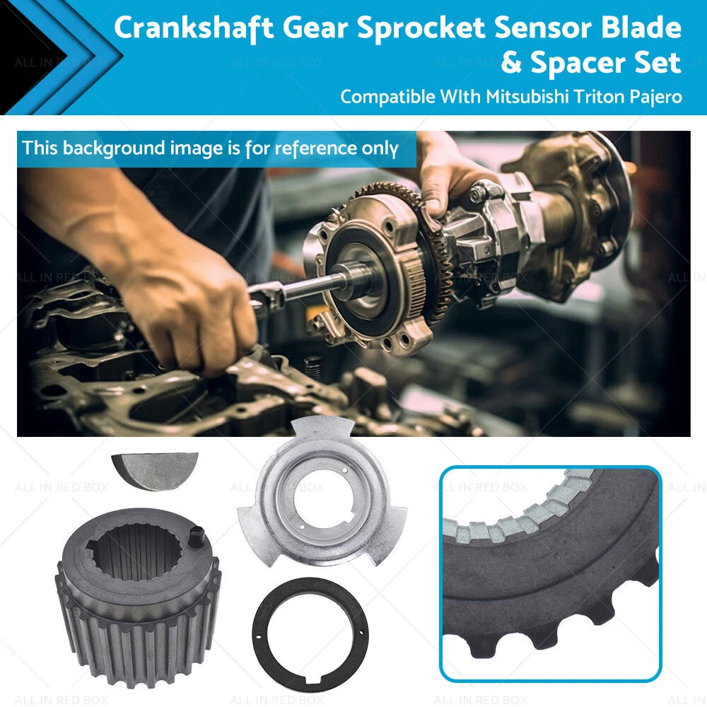Crankshaft Gear Sprocket Sensor Blade & Spacer Set for Mitsubishi Pajero (1991-2023)