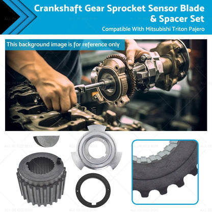 Crankshaft Gear Sprocket Sensor Blade & Spacer Set for Mitsubishi Pajero (1991-2023)