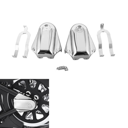 Chrome Rear Axle Covers for Harley Heritage Softail Deluxe (2008-2017)