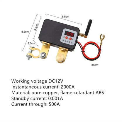 Wireless Remote Control Button for Universal Voltmeter Display