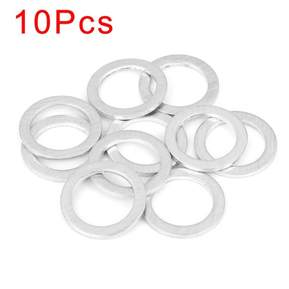 10 x M20 Silver Tone Oil Drain Plug Gaskets for Honda (94109-20000)