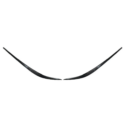 Carbon Fiber Headlight Eyebrow Eyelid Covers for BMW 3 Series (2019-2021)