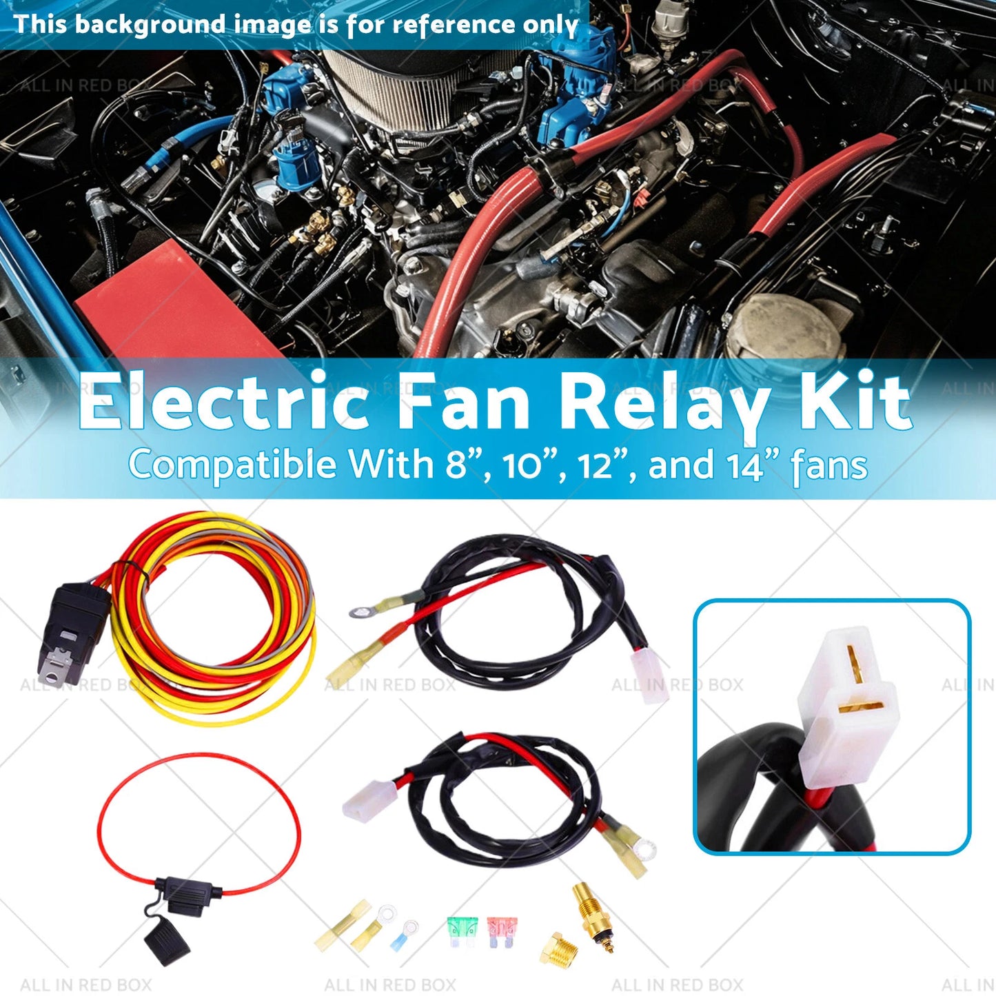 Electric Fan Relay Kit 40A for Dual Fans - Cooling System Upgrade (N/A)