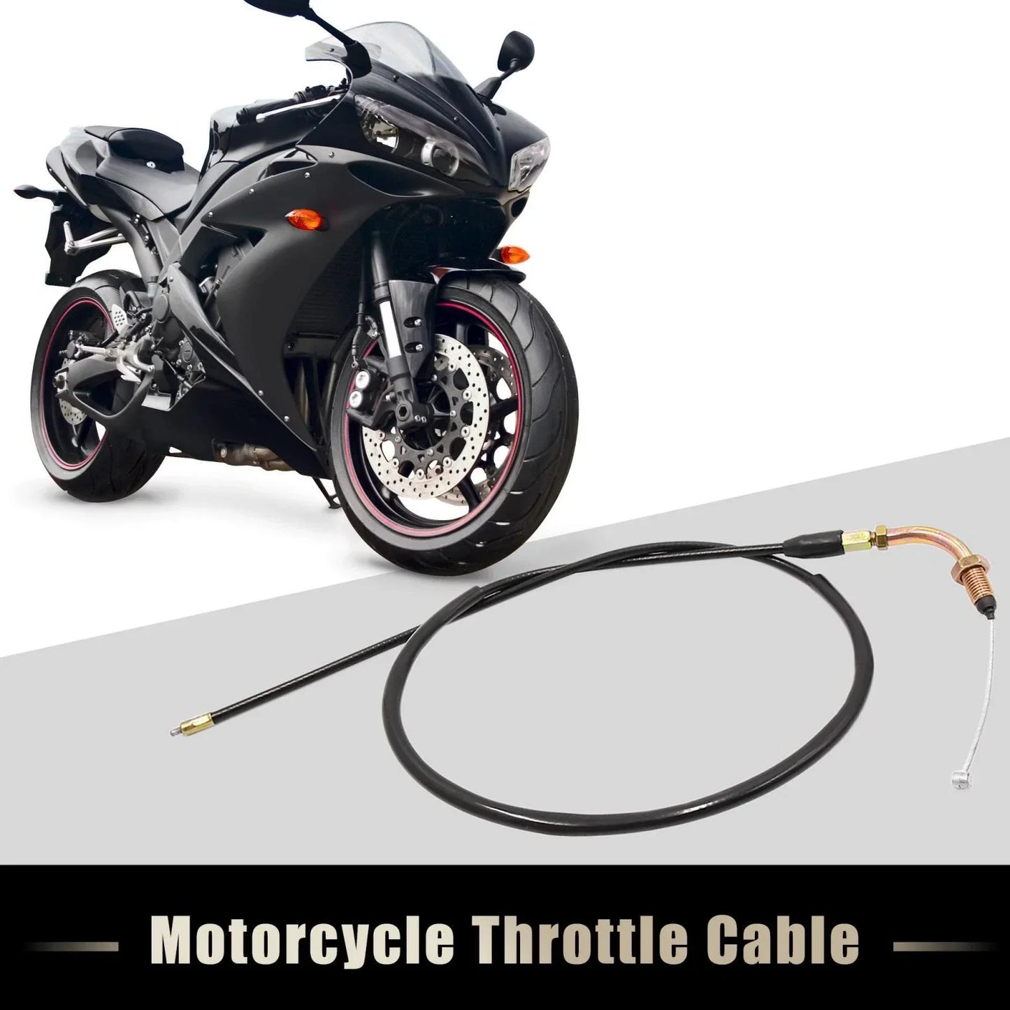 39.8" Rubber Coated Throttle Cable for Honda CG125 (2000-2023)