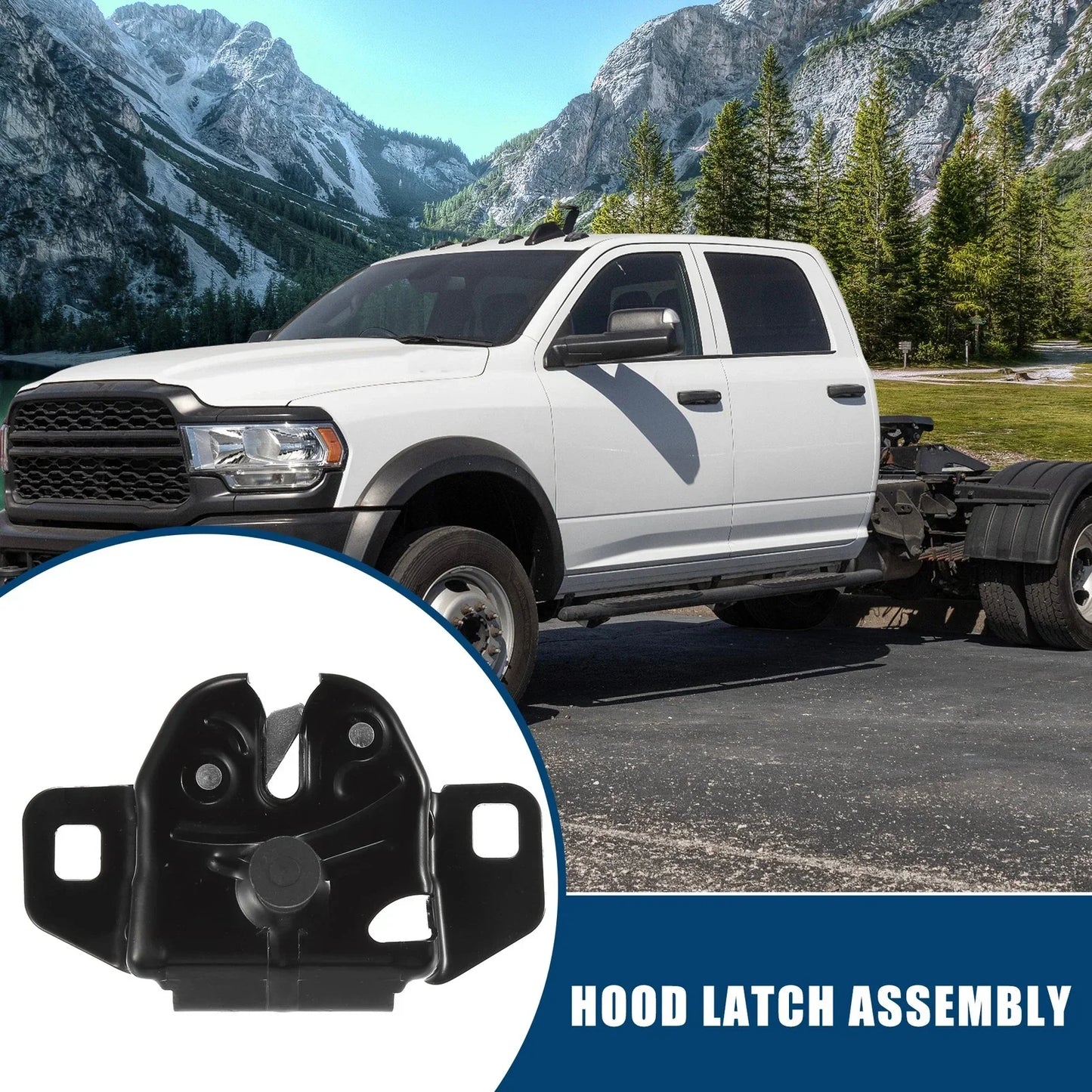 Hood Latch Lock Assembly for Dodge Ram 1500 2500 3500 (2002-2023)