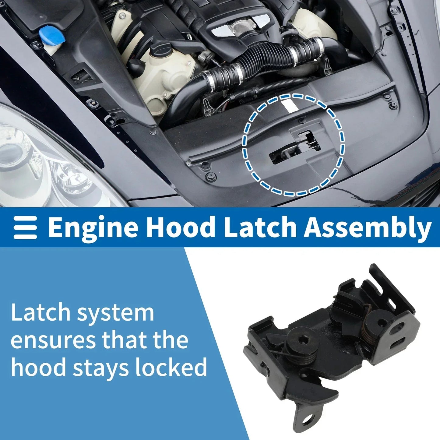 Hood Latch Assembly for Mercedes-Benz C250 (2012-2015) 1 x Pcs