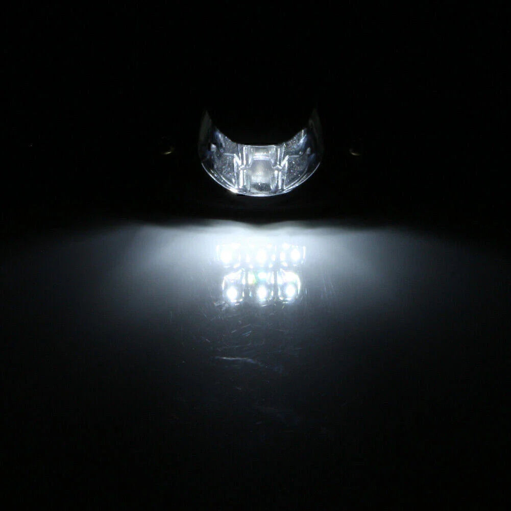 Universal 12V 6 LED White License Plate Lights for Car Truck SUV