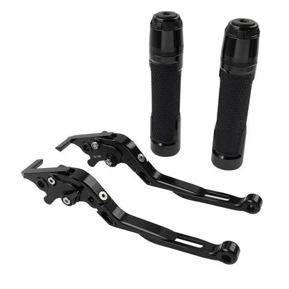 Folding Extendable Brake Clutch Lever Grip Set for Kawasaki ZX6R ZX9R (2000-2002)