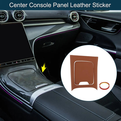 Center Console Panel Sticker for Mercedes-Benz C-Class 2022-2024 Brown Set