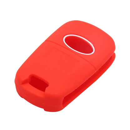 Red Silicone 3 x Button Car Remote Key Cover for Hyundai I30 (2010-2016)