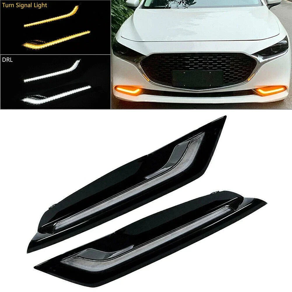 LED DRL Front Bumper Fog Lights for Mazda 3 Axela (2019-2020)