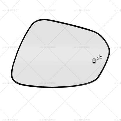 Right Driver Side Heated Mirror Glass for Toyota RAV4 (2016-2018)