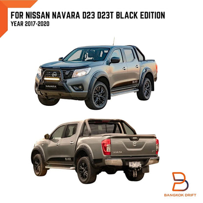 Black Edition Outside Grip Door Handles Set for Nissan Navara NP300 (2015-2023)