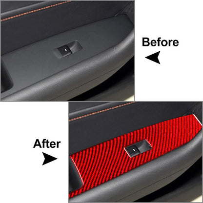 Window Lift Switch Panel Cover Trim for Hyundai Sonata 2015-2019 RHD Red