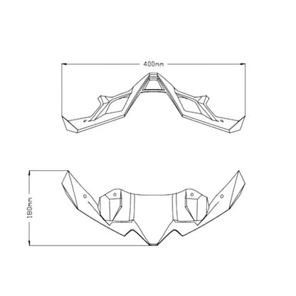 Front Spoiler Fairing Extension for KAWASAKI Z900 (2020-2022)