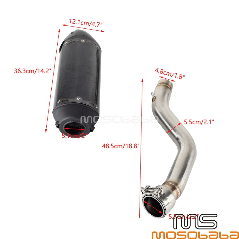 Carbon Fiber Exhaust System for Harley Pan America 1250 Special (21-23)