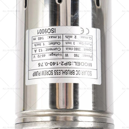 48V 750W Solar Bore Pump 3" Submersible Deep Well Screw Pump (AU)