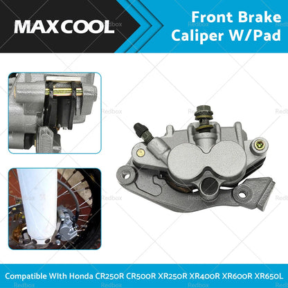 Front Brake Caliper for Honda CR250R CR500R XR250R XR400R XR600R XR650L