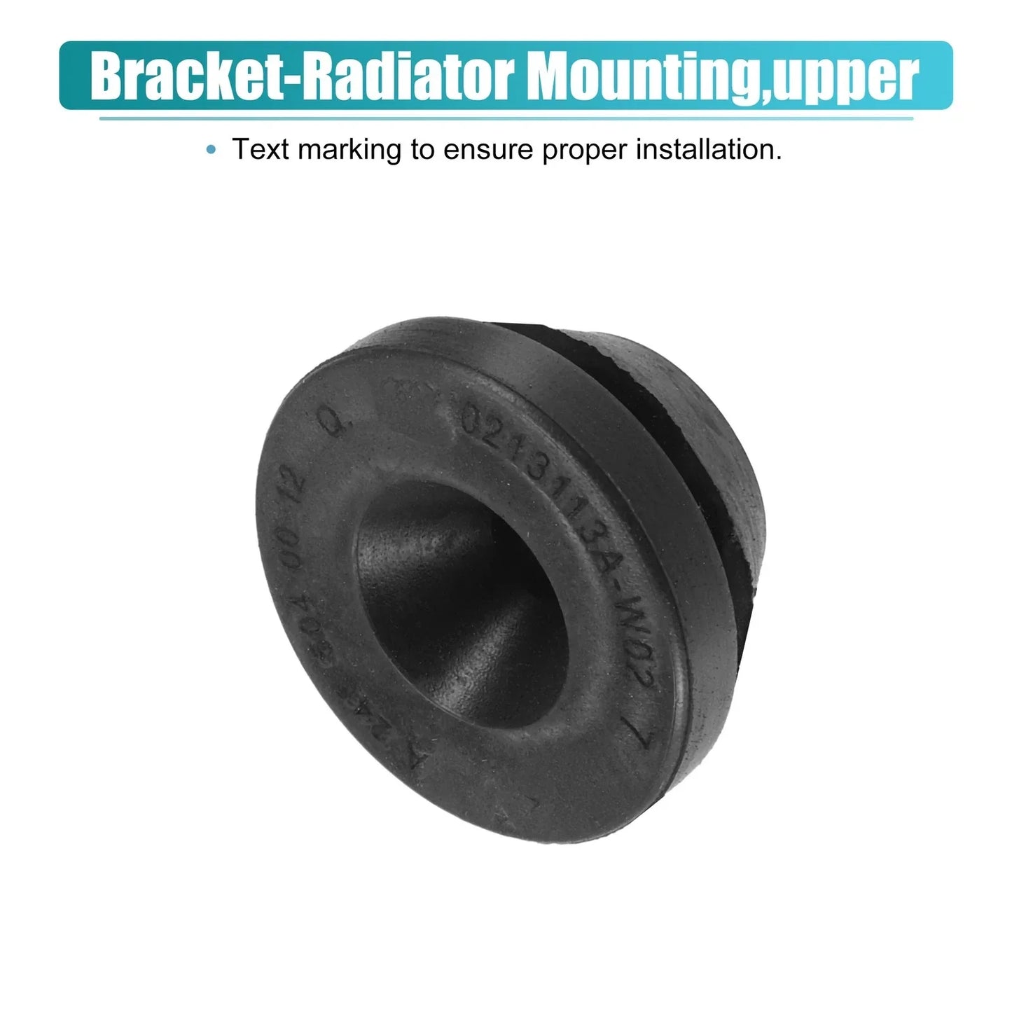 2 x Rubber Car Lower Radiator Mount Insulators for Mercedes-Benz CLA 45 AMG