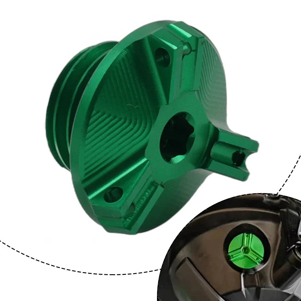Green Engine Oil Cap Bolt Cover for Kawasaki Z400/650/800/900/Z1000