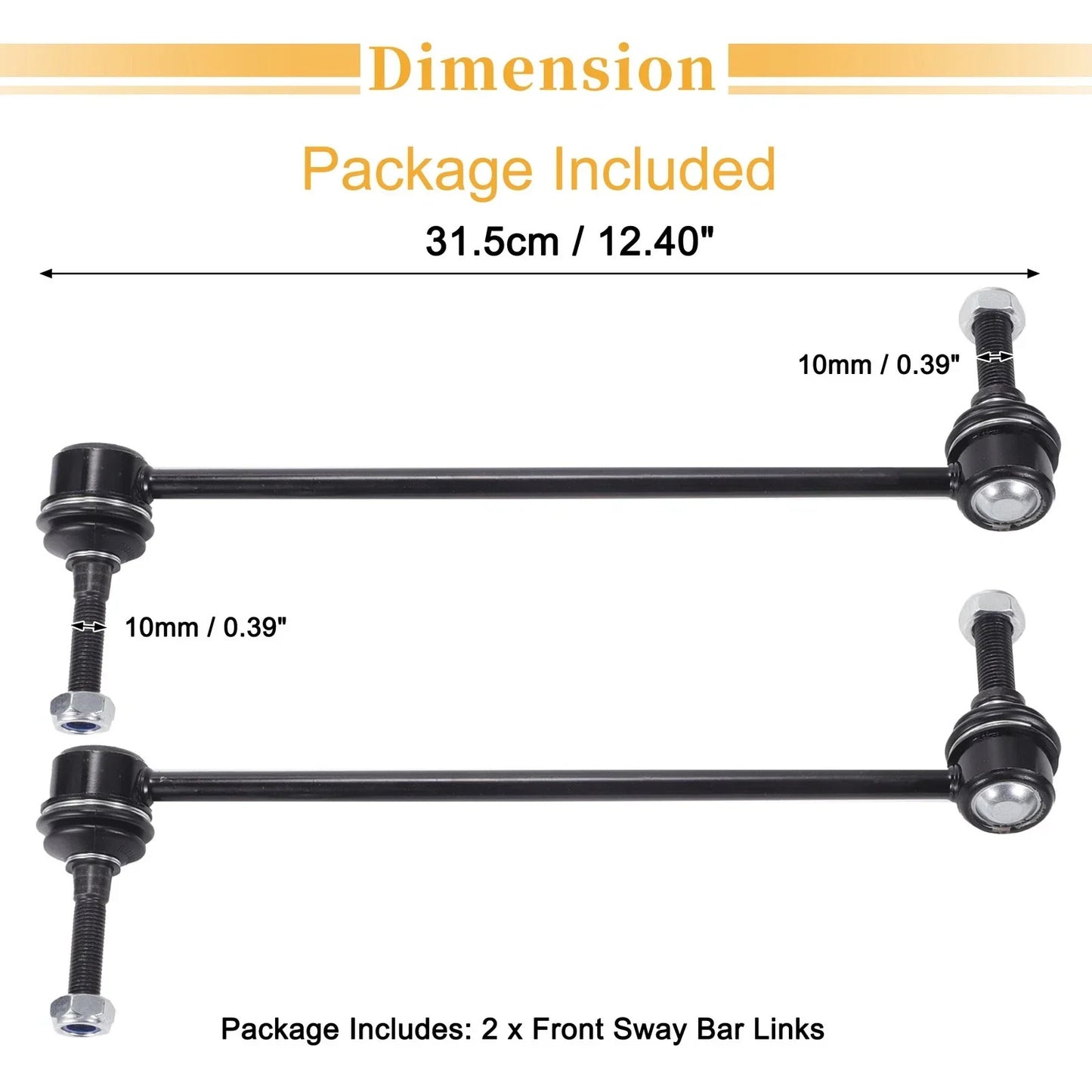 2 x Front Stabiliser Sway Bar Links for Honda Pilot, Acura MDX (2016-2022)